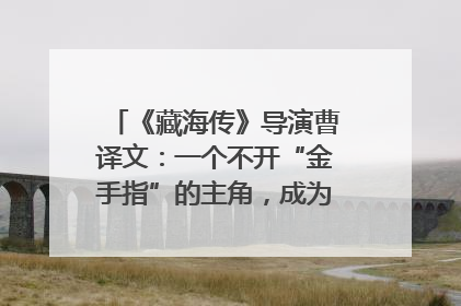 《藏海传》导演曹译文：一个不开“金手指”的主角，成为苍生守护者