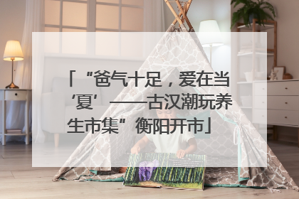 “爸气十足，爱在当‘夏’——古汉潮玩养生市集”衡阳开市