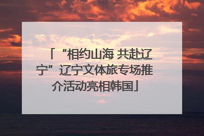 “相约山海 共赴辽宁”辽宁文体旅专场推介活动亮相韩国