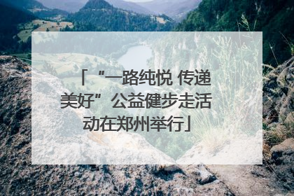 “一路纯悦 传递美好”公益健步走活动在郑州举行