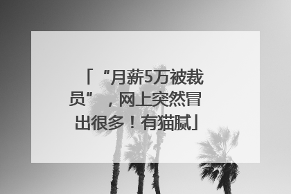 “月薪5万被裁员”，网上突然冒出很多！有猫腻