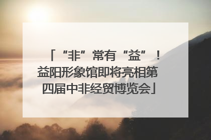 “非”常有“益”！益阳形象馆即将亮相第四届中非经贸博览会