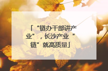 “链办干部讲产业”，长沙产业“链”就高质量