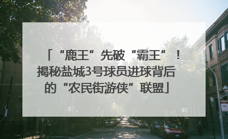 “鹿王”先破“霸王”！揭秘盐城3号球员进球背后的“农民街游侠”联盟