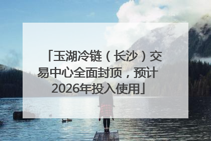 玉湖冷链（长沙）交易中心全面封顶，预计2026年投入使用