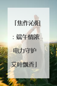 焦作沁阳：端午情浓 电力守护艾叶飘香