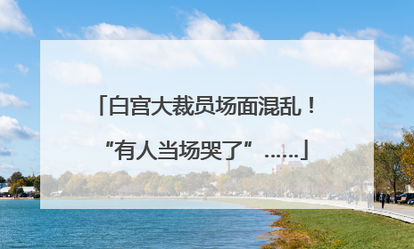 白宫大裁员场面混乱！“有人当场哭了”……