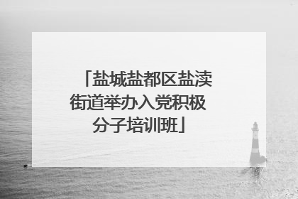 盐城盐都区盐渎街道举办入党积极分子培训班