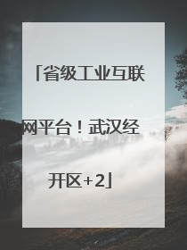 省级工业互联网平台！武汉经开区+2
