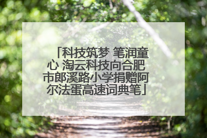 科技筑梦 笔润童心 淘云科技向合肥市郎溪路小学捐赠阿尔法蛋高速词典笔