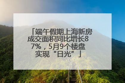 端午假期上海新房成交面积同比增长87%，5月9个楼盘实现“日光”