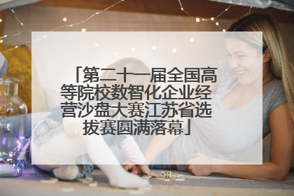 第二十一届全国高等院校数智化企业经营沙盘大赛江苏省选拔赛圆满落幕