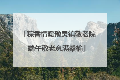 粽香情暖豫灵镇敬老院 端午敬老意满桑榆
