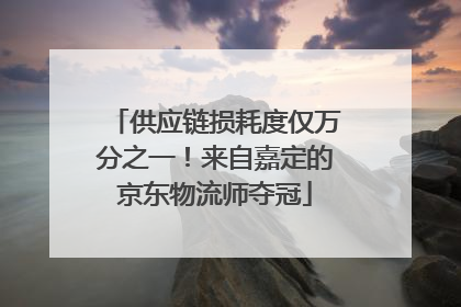 供应链损耗度仅万分之一！来自嘉定的京东物流师夺冠