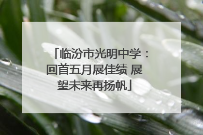 临汾市光明中学：回首五月展佳绩 展望未来再扬帆