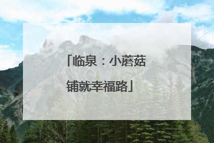 临泉：小蘑菇铺就幸福路
