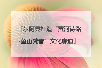 东阿县打造“黄河诗路·鱼山梵音”文化廊道