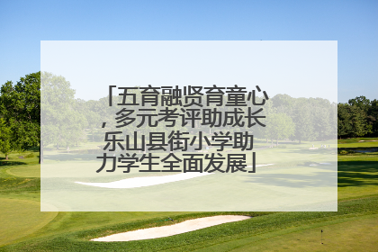 五育融贤育童心，多元考评助成长 乐山县街小学助力学生全面发展