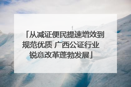 从减证便民提速增效到规范优质 广西公证行业锐意改革蓬勃发展