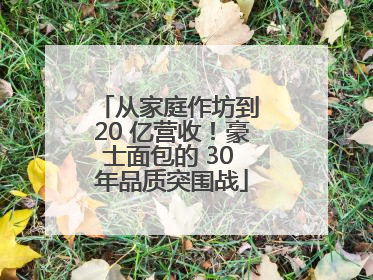 从家庭作坊到 20 亿营收！豪士面包的 30 年品质突围战