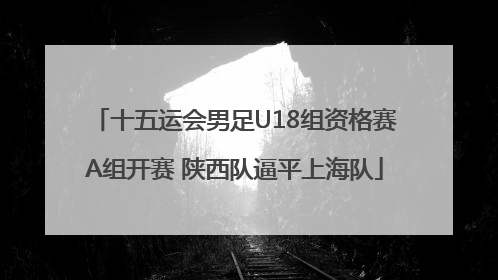十五运会男足U18组资格赛A组开赛 陕西队逼平上海队