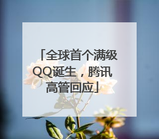 全球首个满级QQ诞生，腾讯高管回应