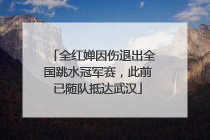 全红婵因伤退出全国跳水冠军赛，此前已随队抵达武汉