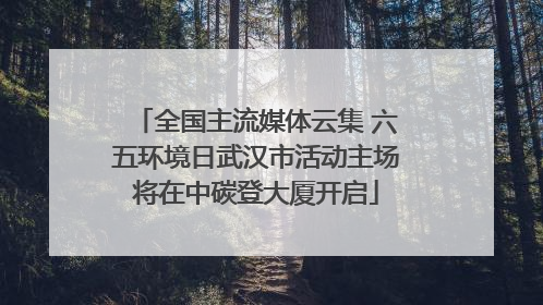 全国主流媒体云集 六五环境日武汉市活动主场将在中碳登大厦开启