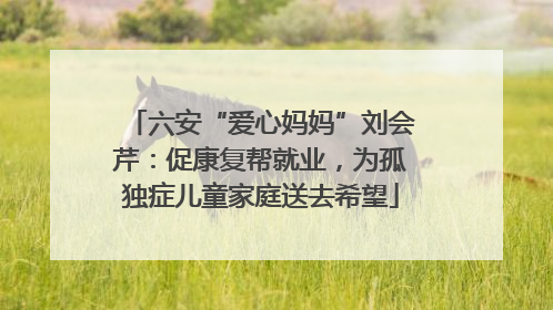 六安“爱心妈妈”刘会芹：促康复帮就业，为孤独症儿童家庭送去希望