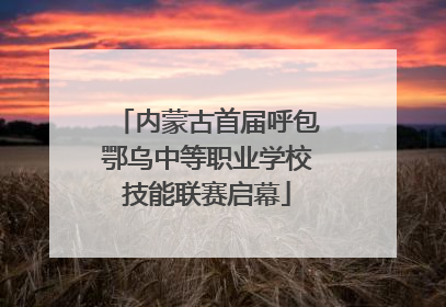 内蒙古首届呼包鄂乌中等职业学校技能联赛启幕