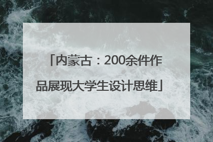 内蒙古：200余件作品展现大学生设计思维
