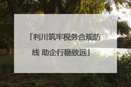 利川筑牢税务合规防线 助企行稳致远