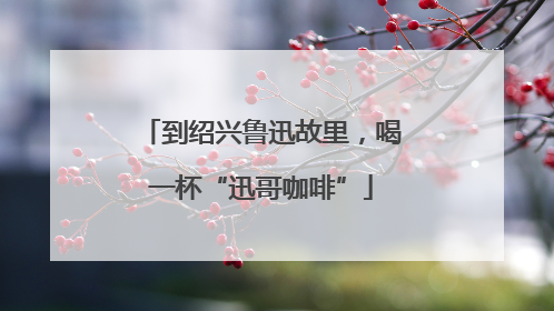 到绍兴鲁迅故里，喝一杯“迅哥咖啡”