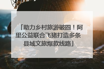 助力乡村旅游破圈！阿里公益联合飞猪打造多条县域文旅爆款线路