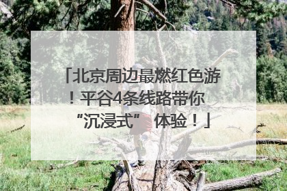 北京周边最燃红色游！平谷4条线路带你 “沉浸式” 体验！
