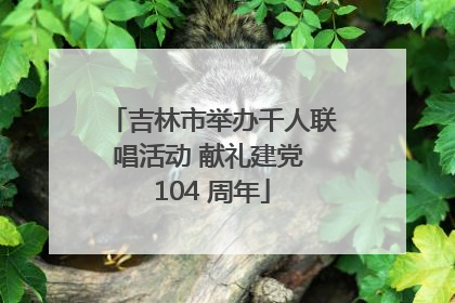 吉林市举办千人联唱活动 献礼建党 104 周年