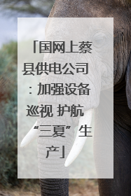 国网上蔡县供电公司：加强设备巡视 护航“三夏”生产