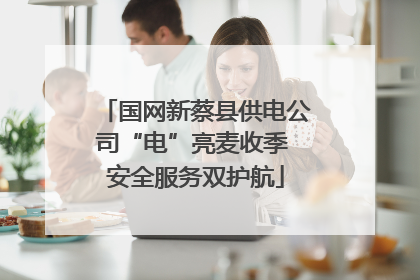 国网新蔡县供电公司“电”亮麦收季 安全服务双护航