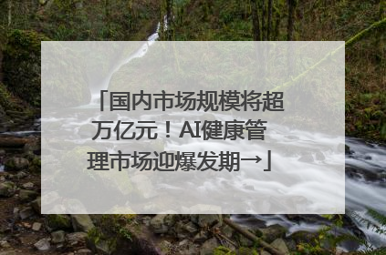 国内市场规模将超万亿元！AI健康管理市场迎爆发期→