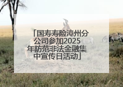 国寿寿险漳州分公司参加2025年防范非法金融集中宣传日活动