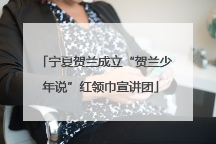 宁夏贺兰成立“贺兰少年说”红领巾宣讲团