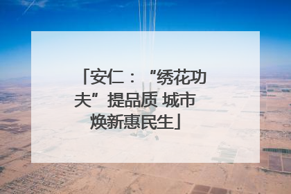 安仁：“绣花功夫”提品质 城市焕新惠民生