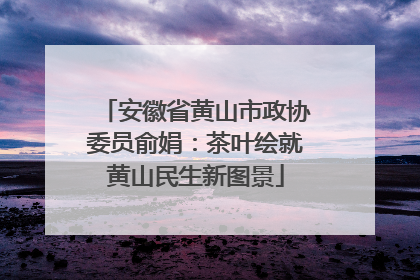 安徽省黄山市政协委员俞娟：茶叶绘就黄山民生新图景