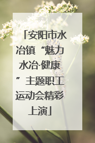 安阳市水冶镇“魅力水冶·健康”主题职工运动会精彩上演