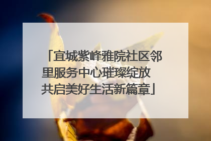 宜城紫峰雅院社区邻里服务中心璀璨绽放 共启美好生活新篇章