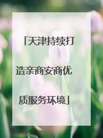 天津持续打造亲商安商优质服务环境