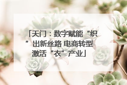 天门：数字赋能“织”出新丝路 电商转型激活“衣”产业
