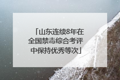 山东连续8年在全国禁毒综合考评中保持优秀等次