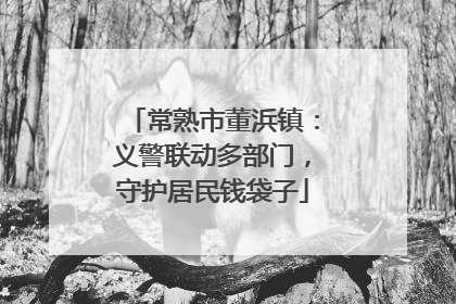 常熟市董浜镇：义警联动多部门，守护居民钱袋子