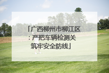 广西柳州市柳江区：严把车辆检测关 筑牢安全防线